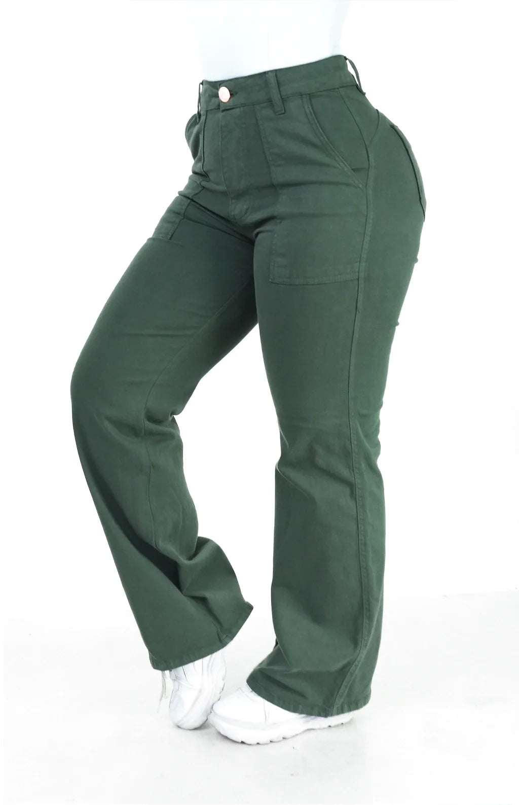CALÇA FEMININA - WIDE LEG VERDE